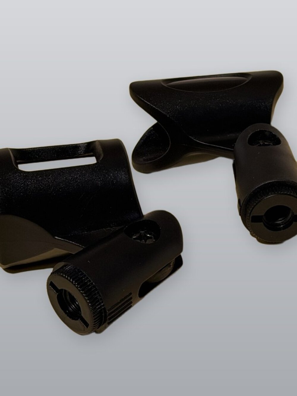 Microphone Clip Holder 2 Pack Black Mic Stand Clip Adapter